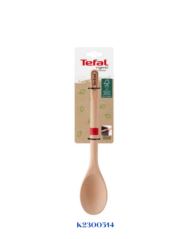 TEFAL INGENIO WOOD SPOON 32CM- ملعقة تيفال الخشبية