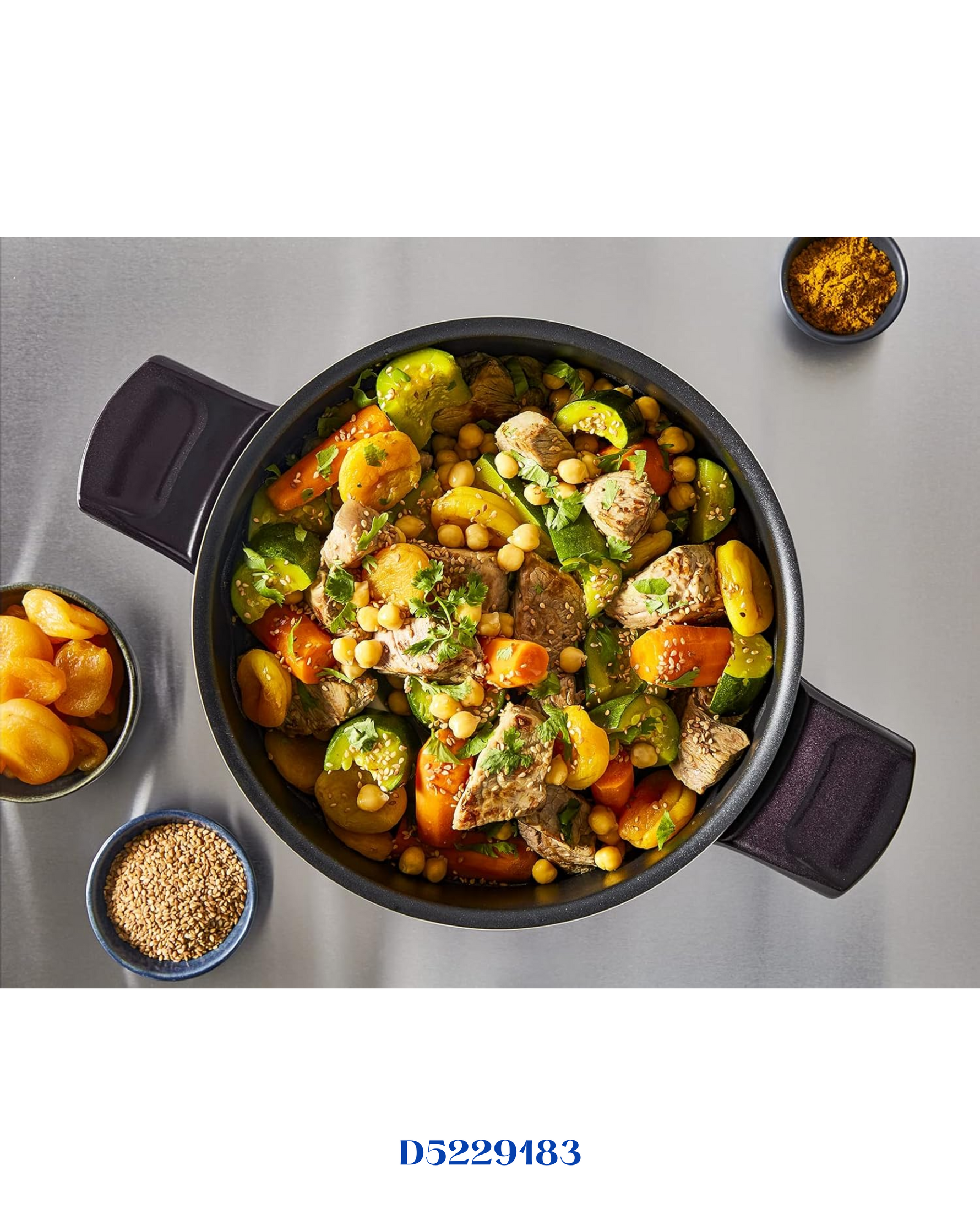 TEFAL RESIST INTENSE 9 PC SET STEWPOTS - سيت تيفال فرنسي