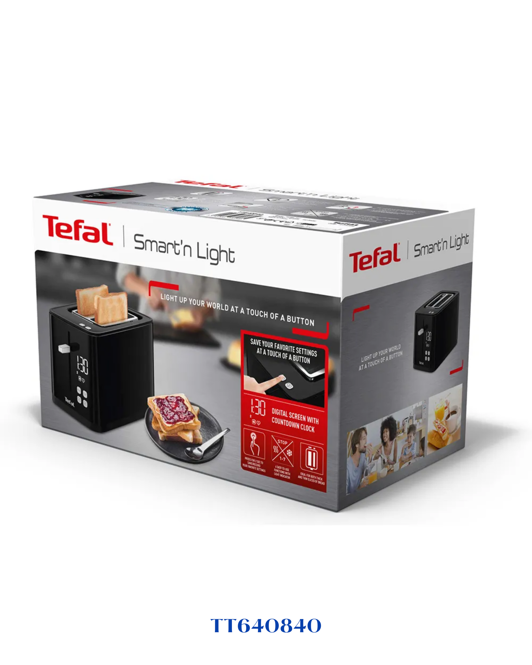 TEFAL SMART’N LIGHT-2SLOTS-850W-محمصة توست تيفال دجتل