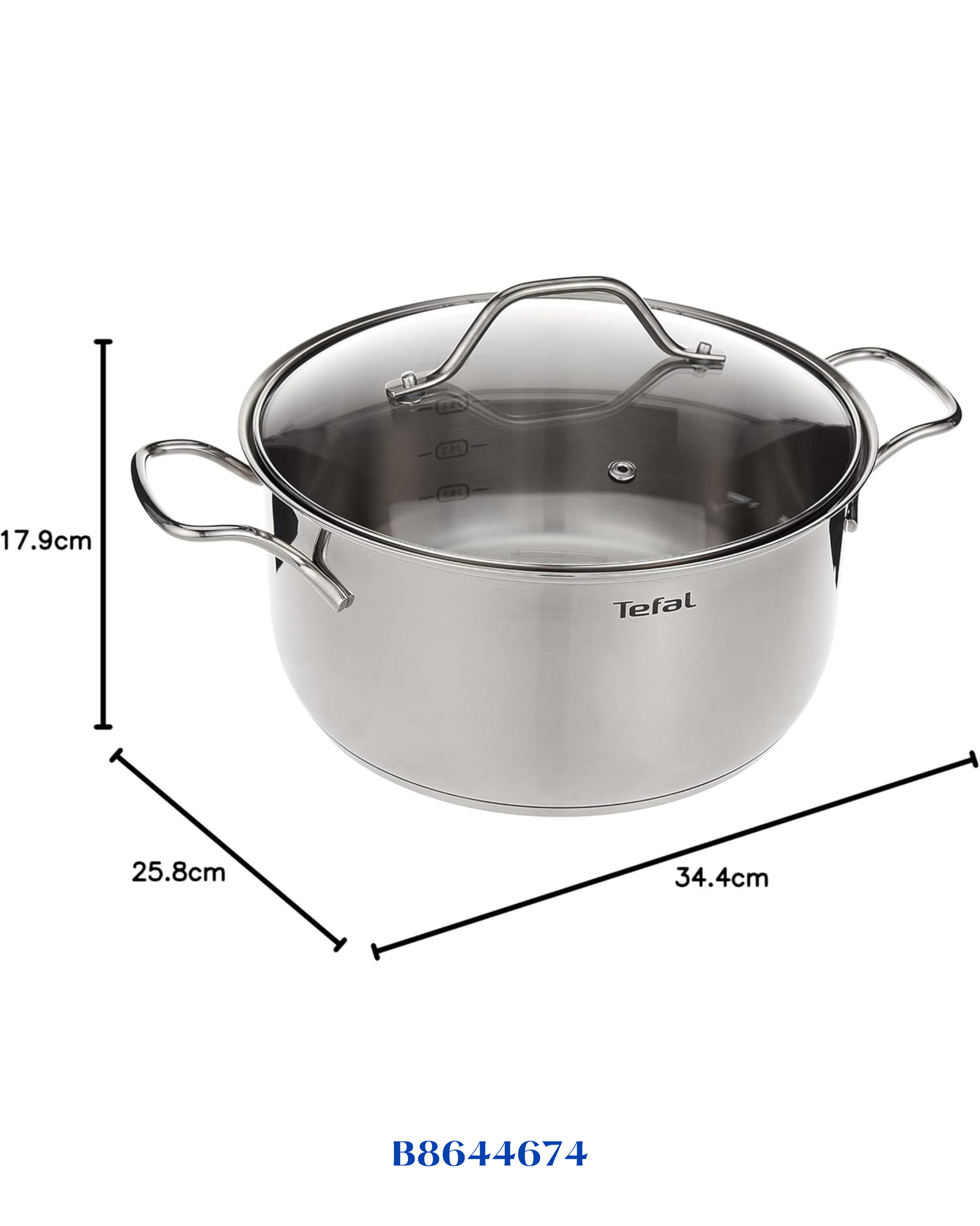 TEFAL STAINLESS STEEL 24CM