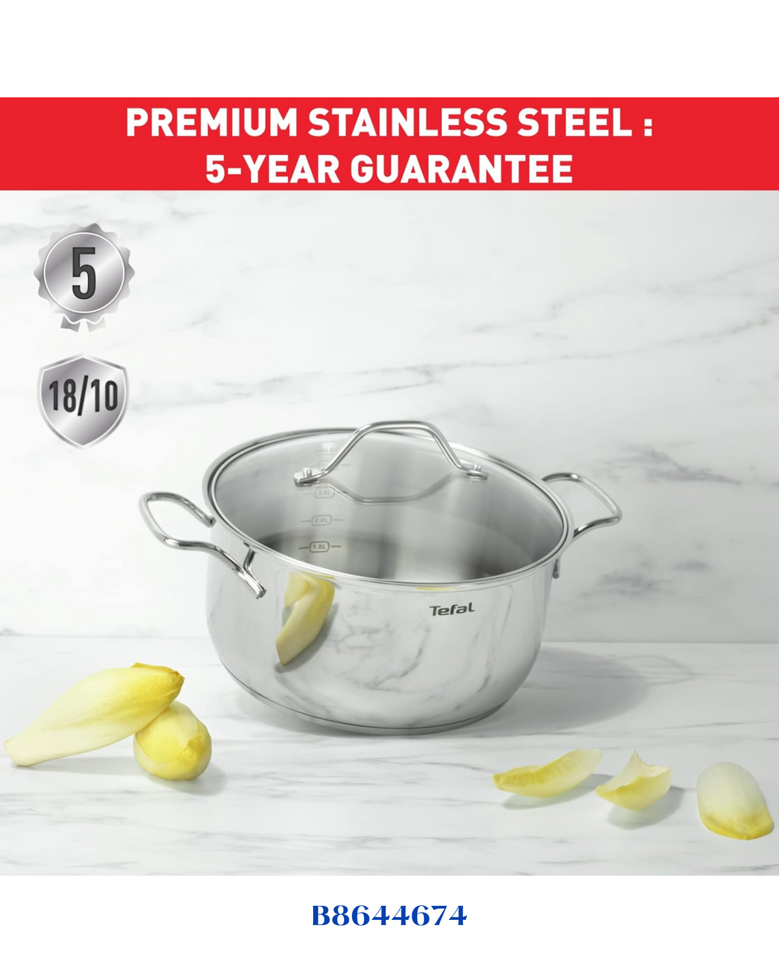 TEFAL STAINLESS STEEL 24CM