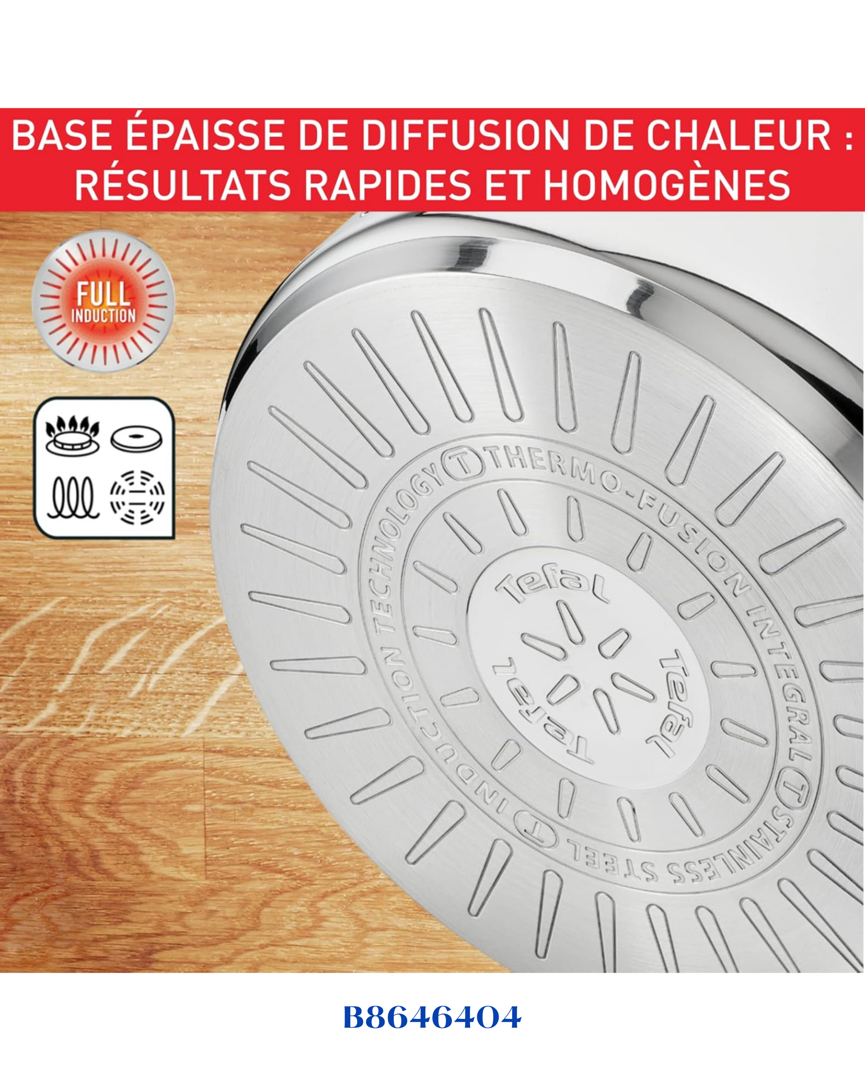 TEFAL STAINLESS STEEL 28CM