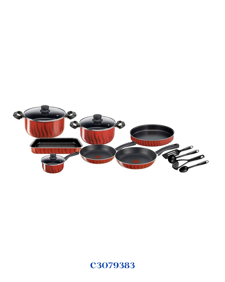 TEFAL TEMPO FLAMME 14 PC SET- سيت تيفال فرنسي