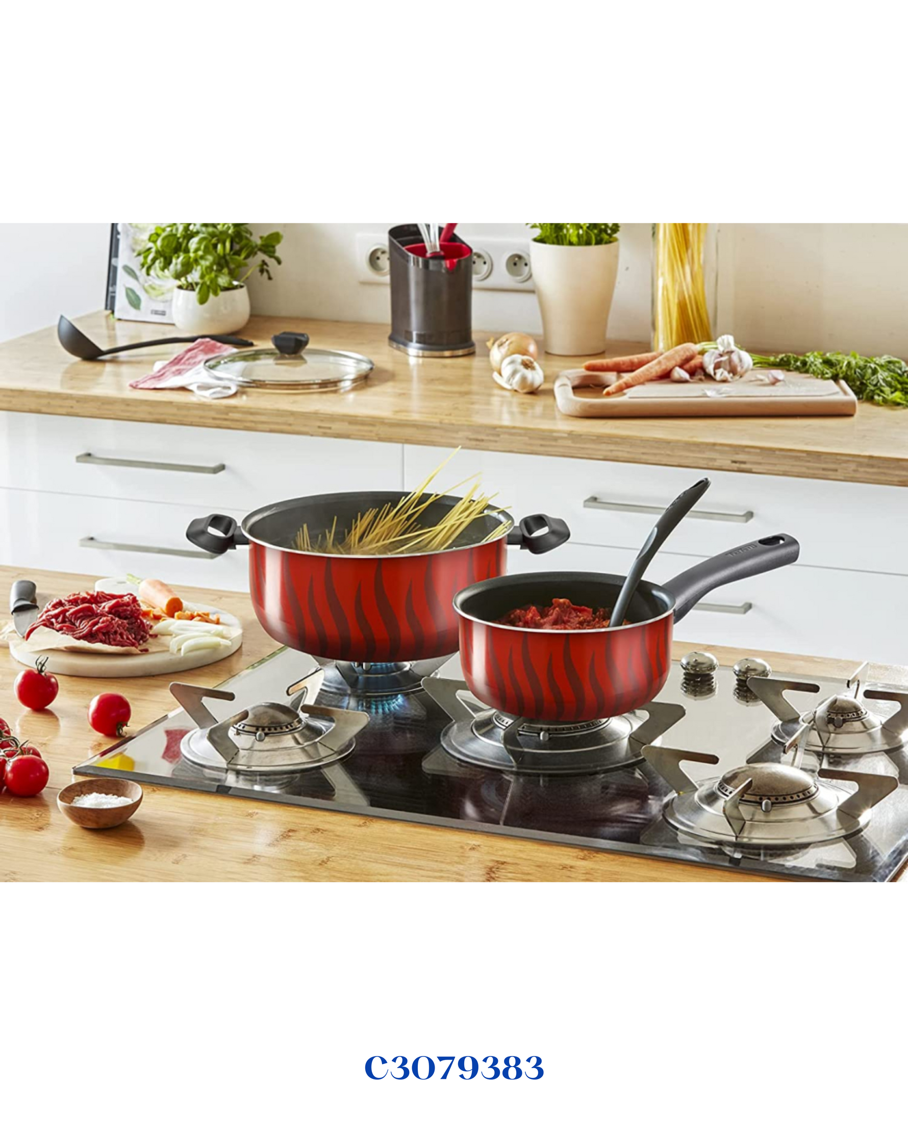 TEFAL TEMPO FLAMME 14 PC SET- سيت تيفال فرنسي