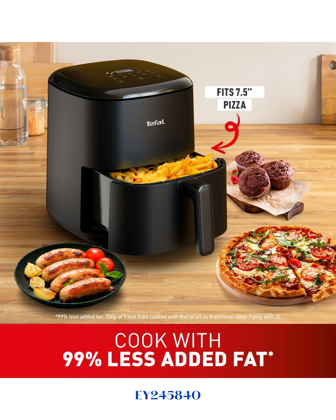TEFAL EASY FRY MAX 5L BLACK-1550W