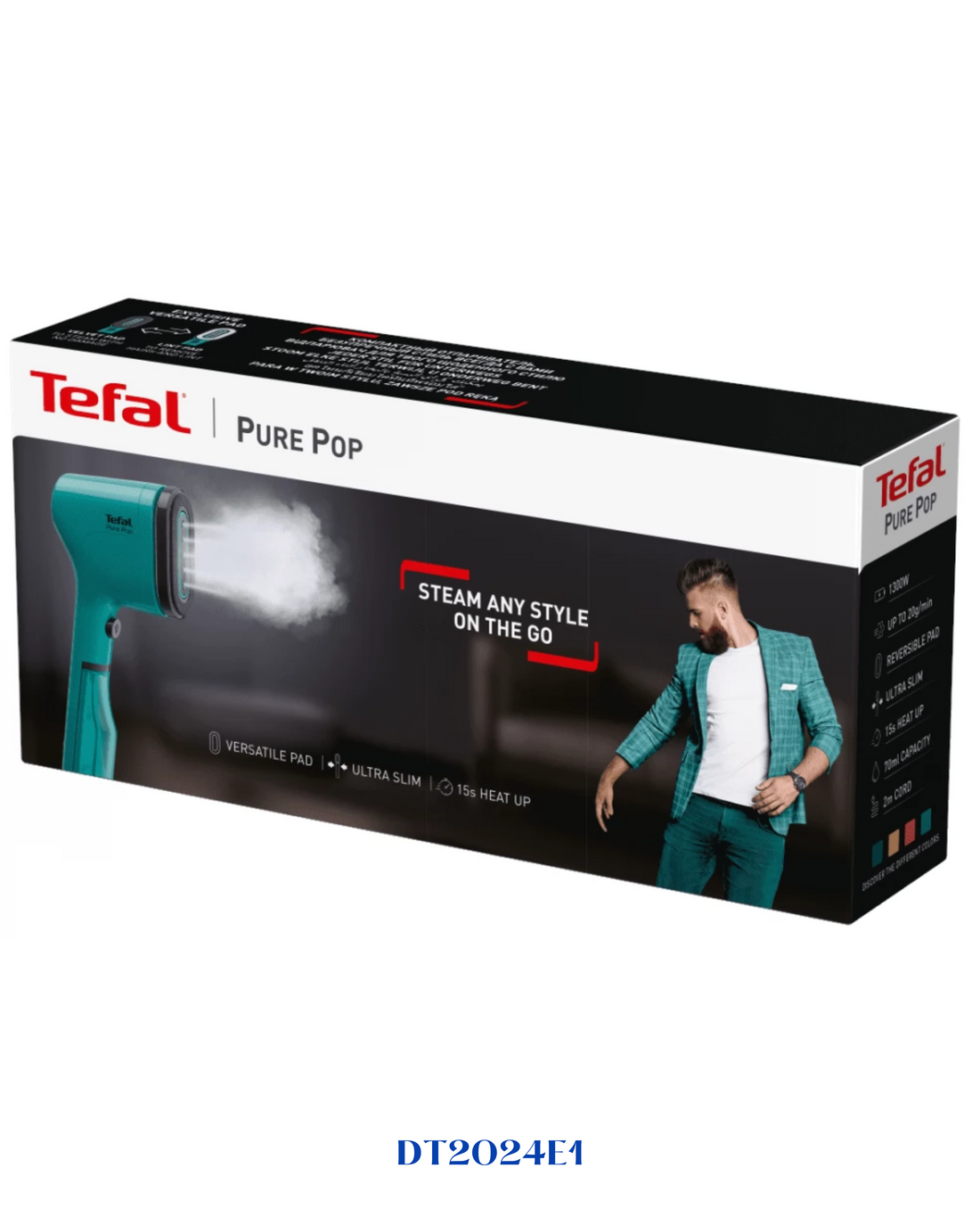 TEFAL PURE POP GARMENT STEAMER 1300W-200ML