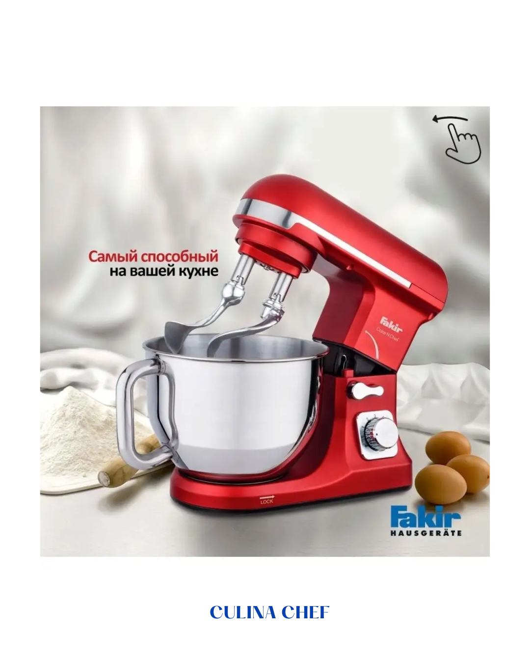 FAKIR CULINA CHEF STAND MIXER - 1000W _ 5L