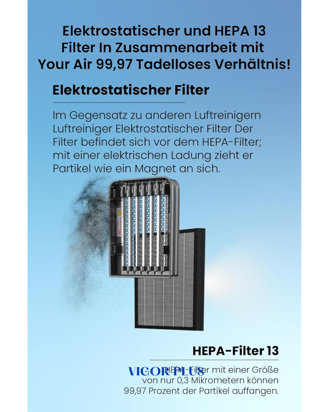 FAKIR VIGOR PLUS IONIC AIR PURIFIER -80W