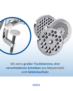 FAKIR STEEL PROOF MEAT GRINDER 1800W