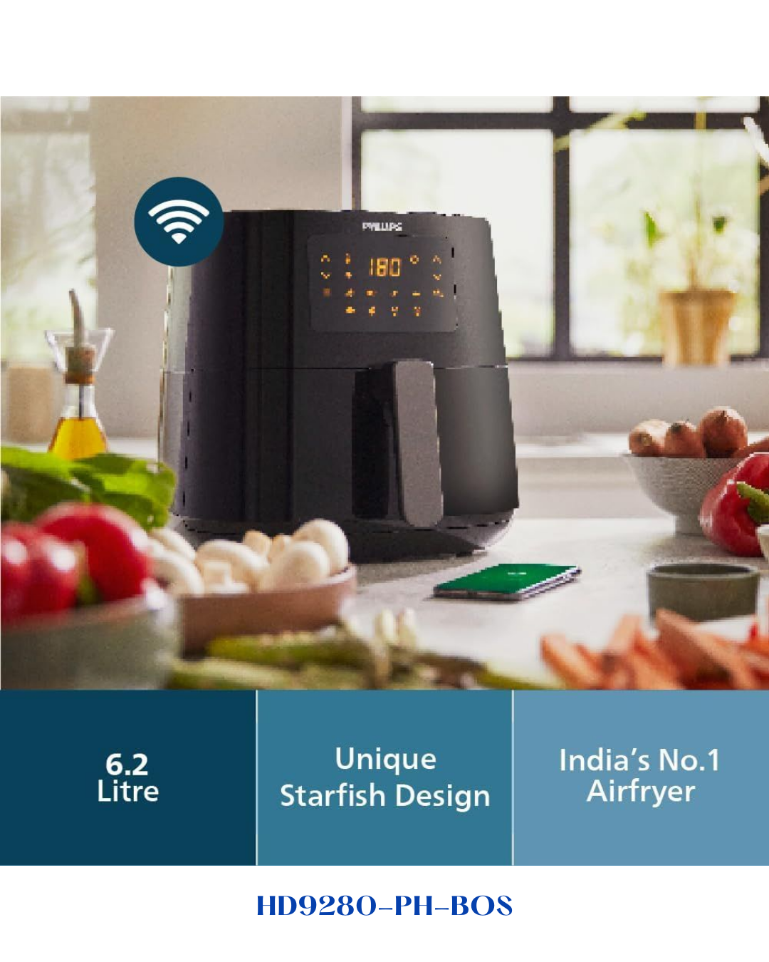 PHILIPS ESSENTIAL AIRFRYER XL 2000W 6.2L​