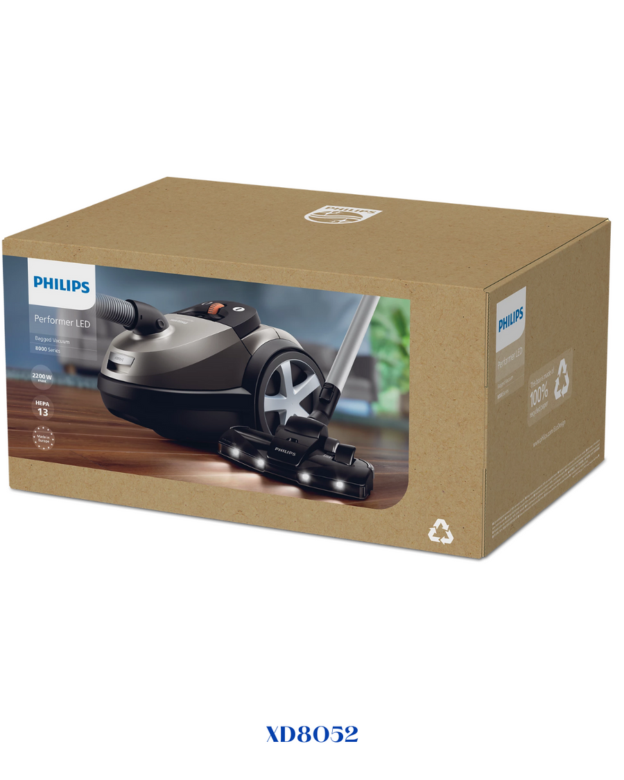 PHILIPS PERFORMER LED 8000 SERIES BAGGED VACUUM CLEANER 2200W​