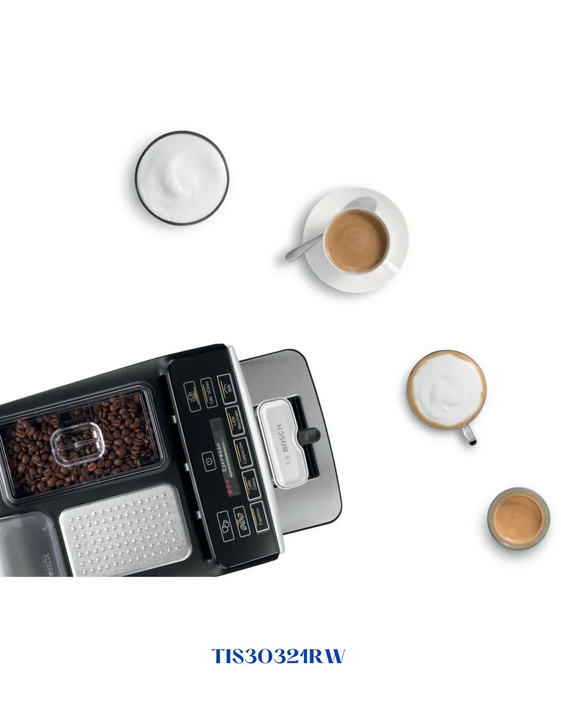 BOSCH  COFFEE MACHINE  15 BAR-5 BEVERAGE- ماكينة قهوة بوش