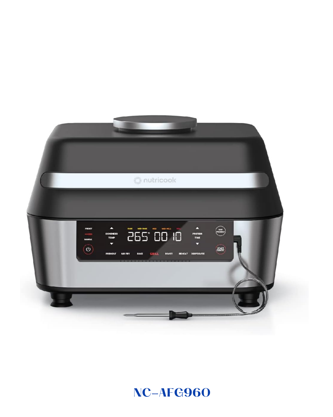 NUTRICOOK SMART AIR FRYER GRILL XL 1760W 8.5L