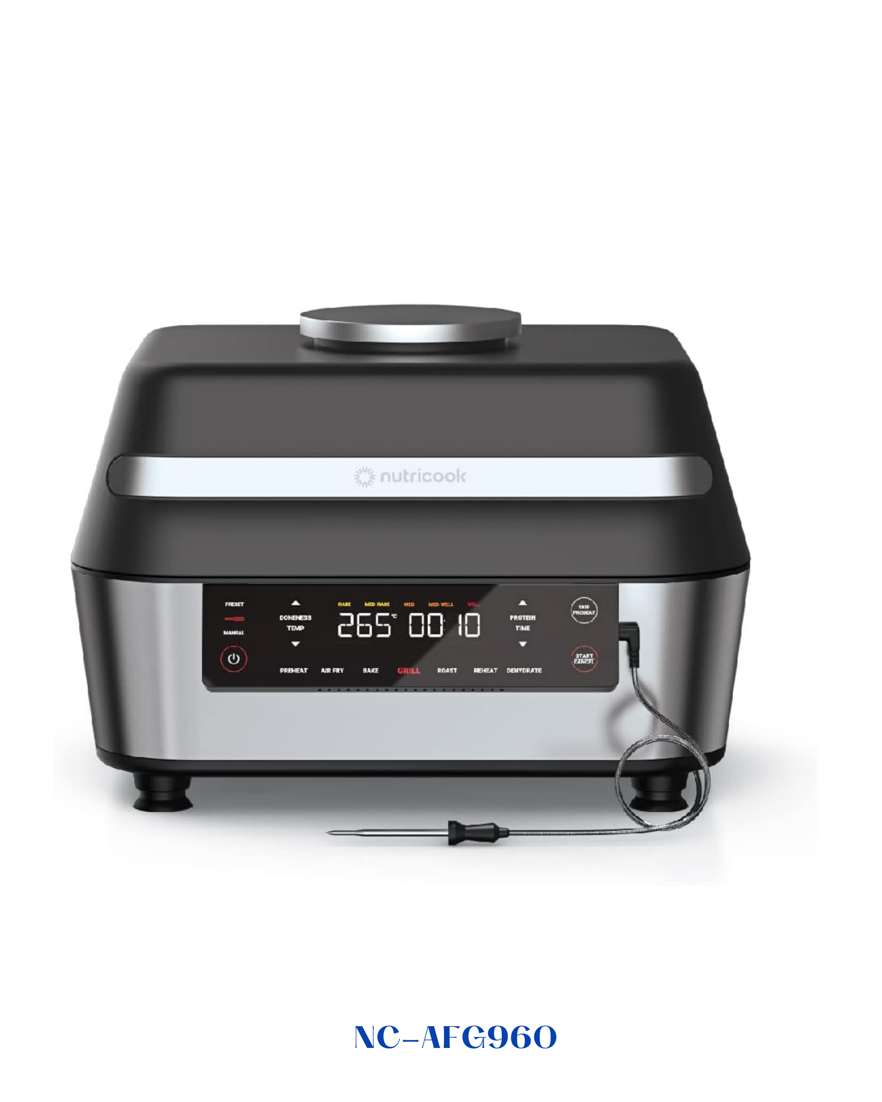 NUTRICOOK SMART AIR FRYER GRILL XL 1760W 8.5L
