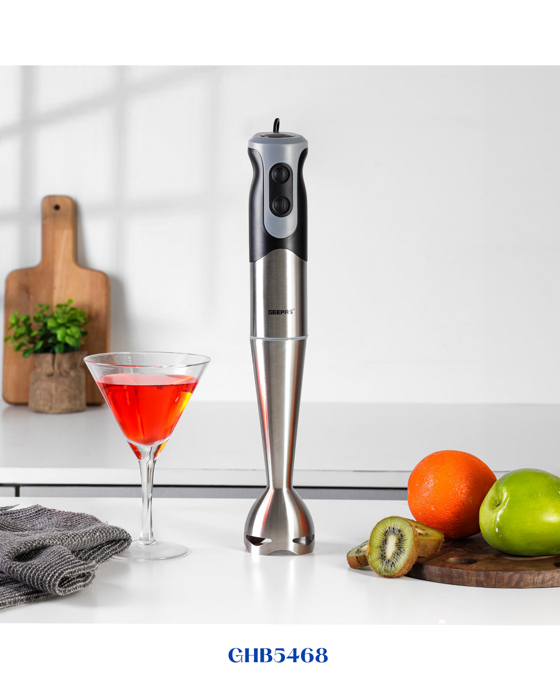 GEEPAS STAINLESS STEEL HAND BLENDER 400W