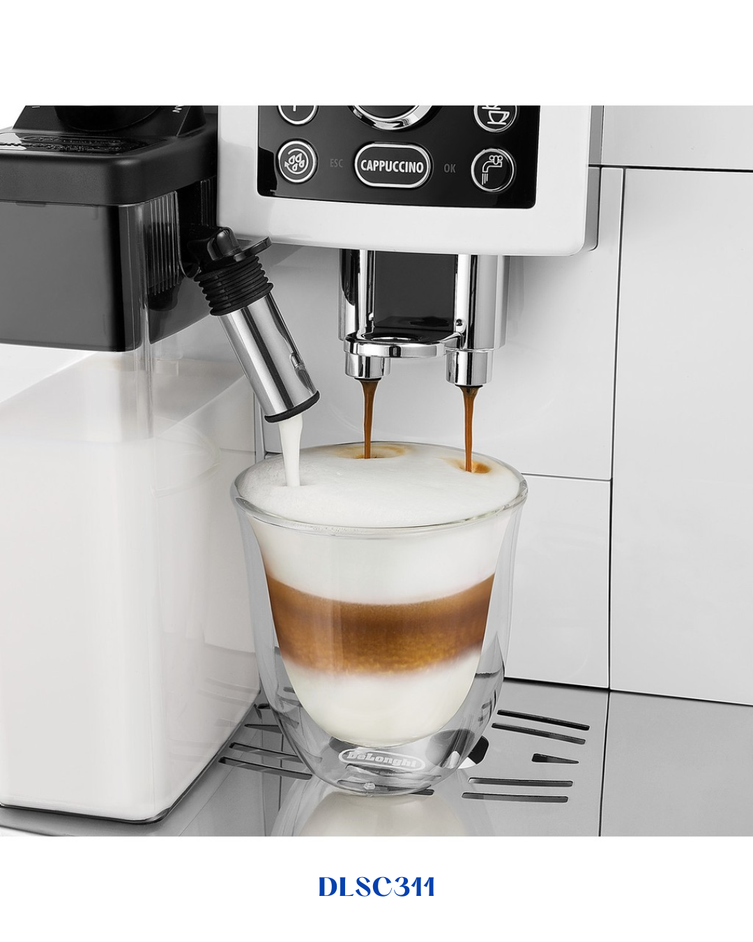 DELONGHI DOUBLE WALL CAPPUCCINO GLASSES – 270ML
