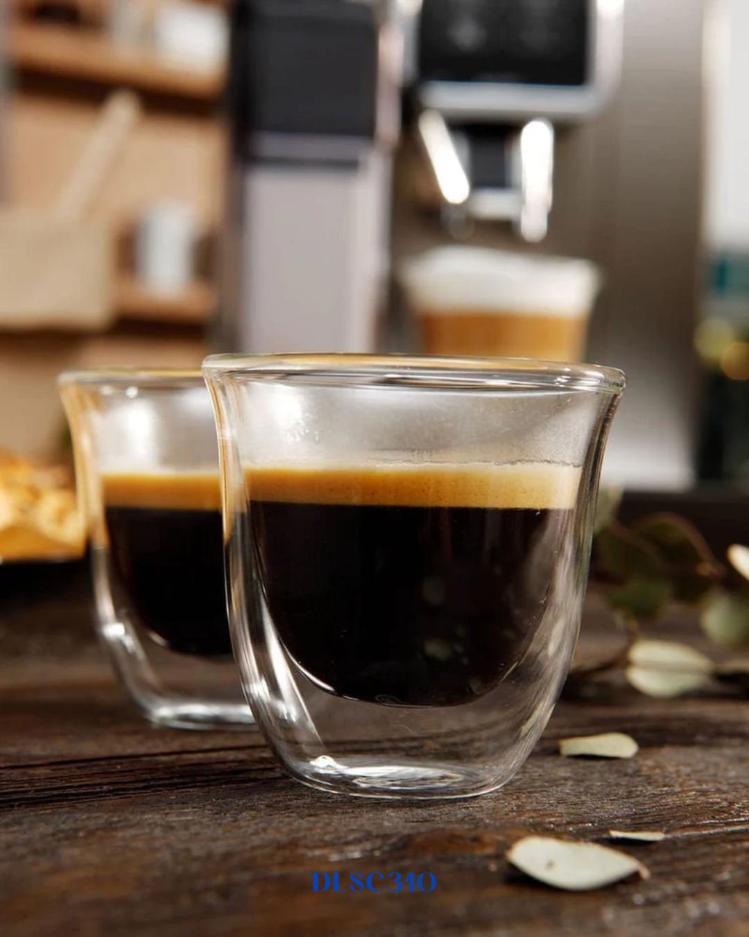 DELONGHI DOUBLE WALL ESPRESSO GLASSES – 90ML