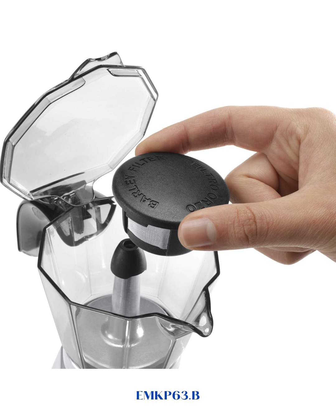 DELONGHI ALICIA PLUS  MOKA POT BLACK 450W-6 CUPS