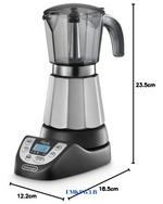 DELONGHI ALICIA PLUS  MOKA POT BLACK 450W-6 CUPS