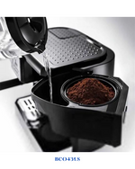 DELONGHI COMBI COFFEE MACHINE – SILVER & BLACK