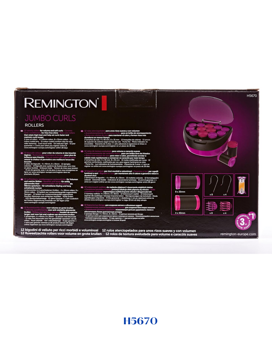 REMINGTON JUMBO CURLS HEATED ROLLERS