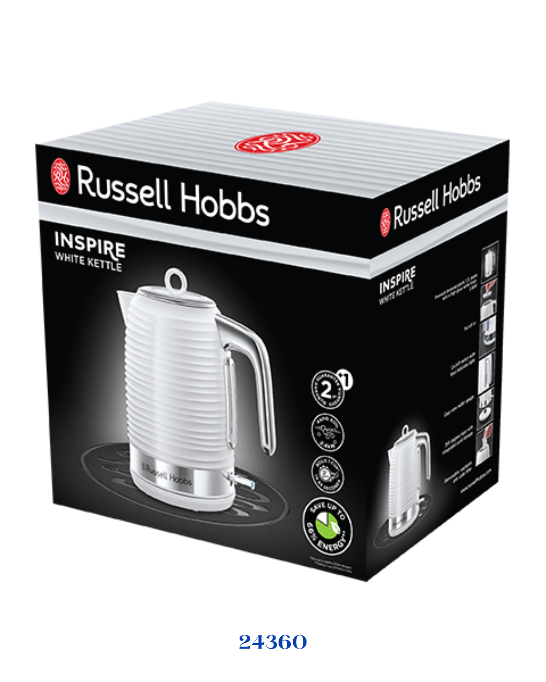 RUSSELL HOBBS INSPIRE WHITE KETTLE