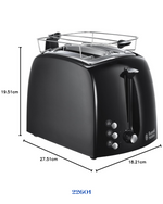 RUSSELL HOBBS TEXTURES PLUS TOASTER-850W