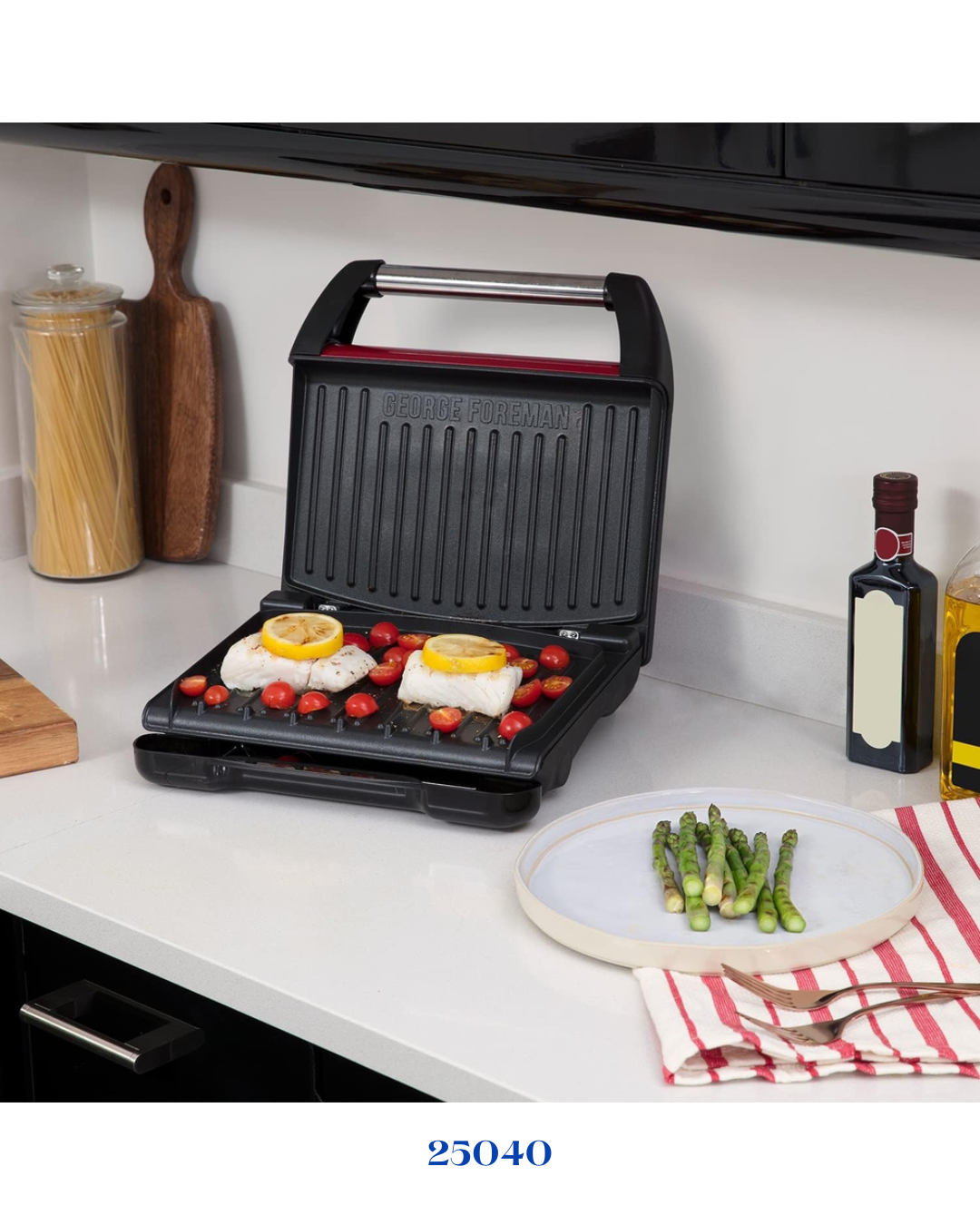 RUSSELL HOBBS STEEL FAMILY GRILL - 1650W