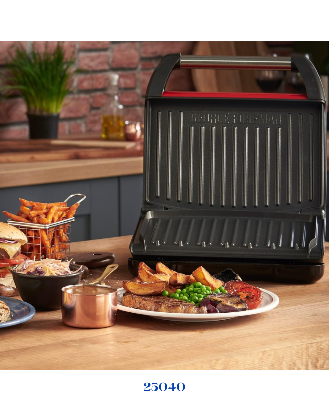 RUSSELL HOBBS STEEL FAMILY GRILL - 1650W