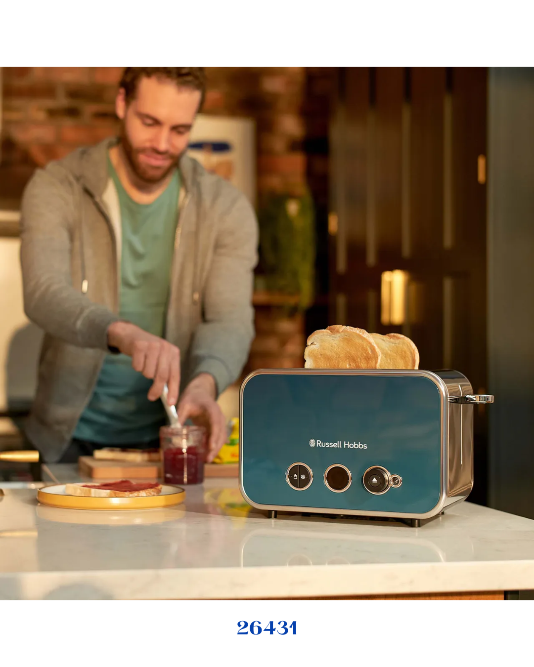 RUSSELL HOBBS DISTINCTIONS 2-SLICE TOASTER - 1600W