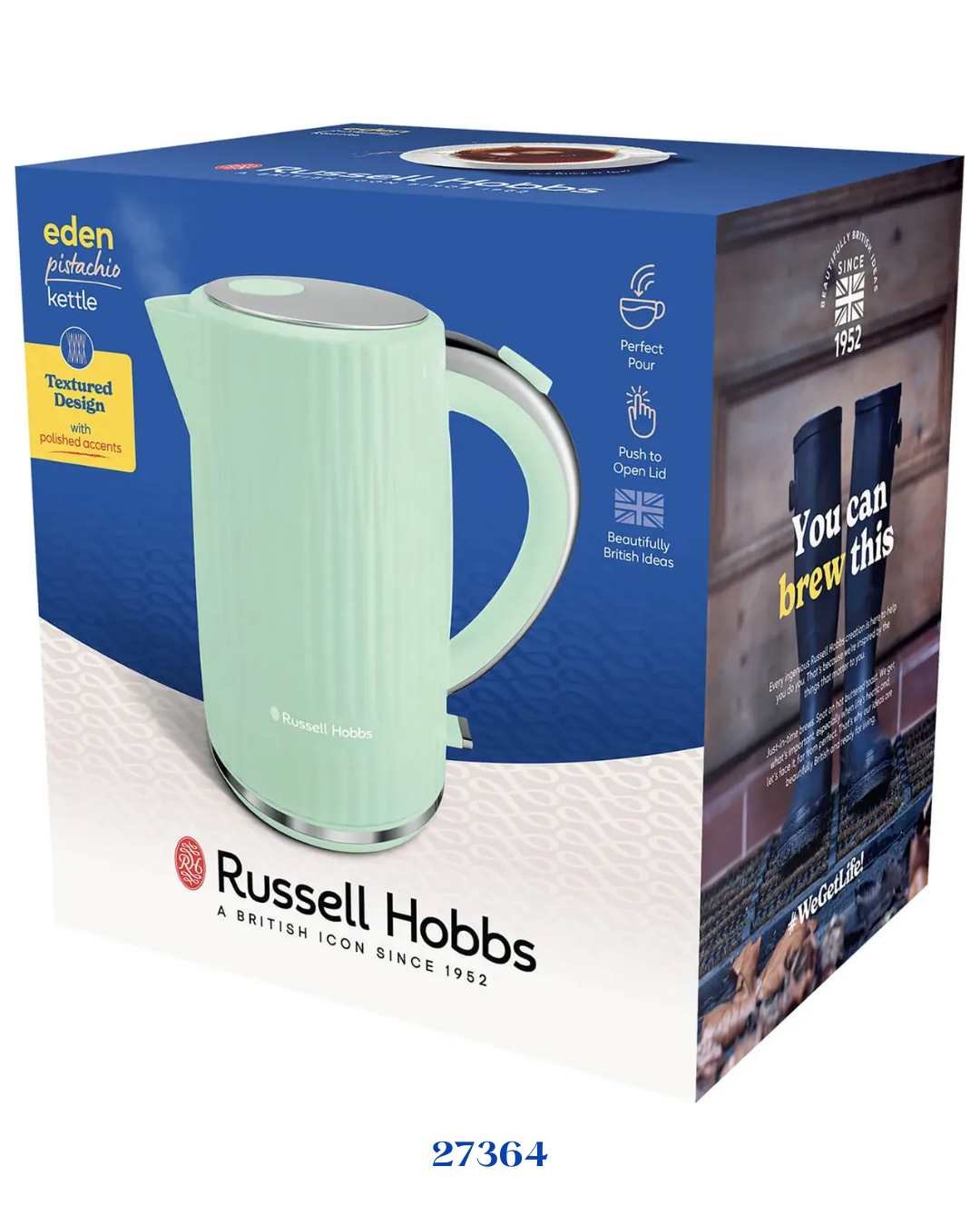 RUSSELL HOBBS EDEN KETTLE PISTACHIO – 1.7L_3000W