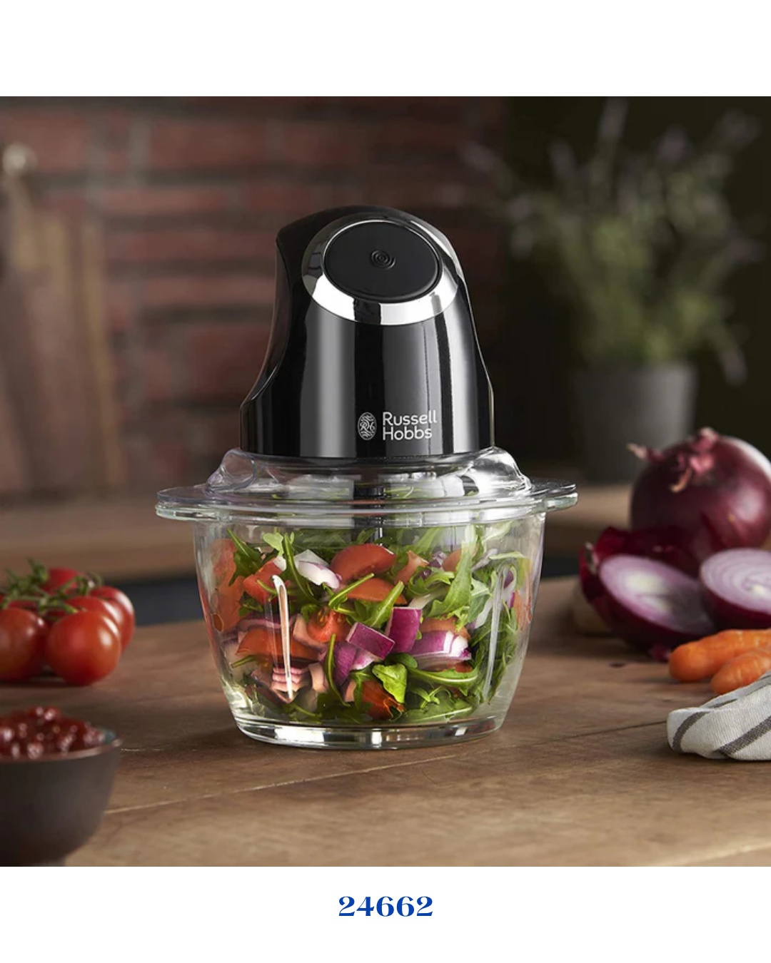 RUSSELL HOBBS DESIRE MATTE BLACK MINI CHOPPER _200W_0.5L