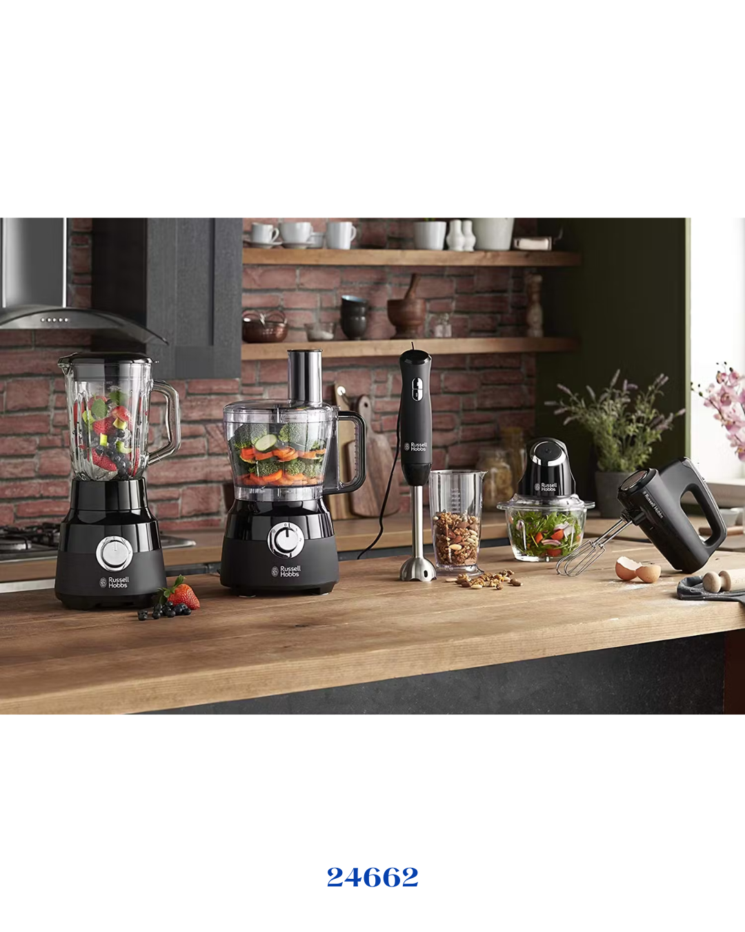 RUSSELL HOBBS DESIRE MATTE BLACK MINI CHOPPER _200W_0.5L