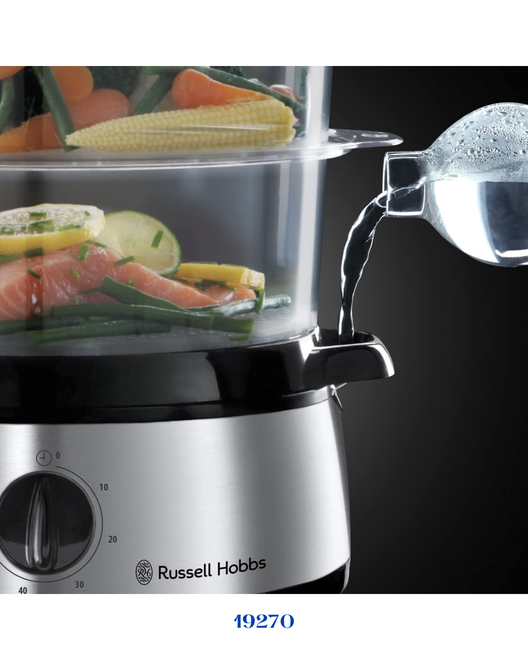 RUSSELL HOBBS COOK&HOME FOOD STEAMER _800W_9L