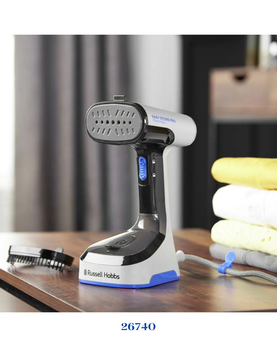 RUSSELL HOBBS STEAM GENIE EASY STORE HANDHELD STEAMER 1500W 150ML