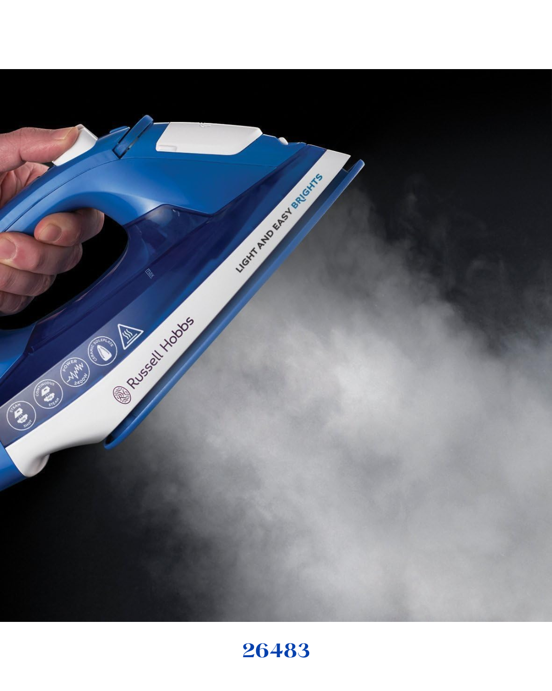 RUSSELL HOBBS LIGHT & EASY BRIGHTS STEAM IRON_2400W_0.24L