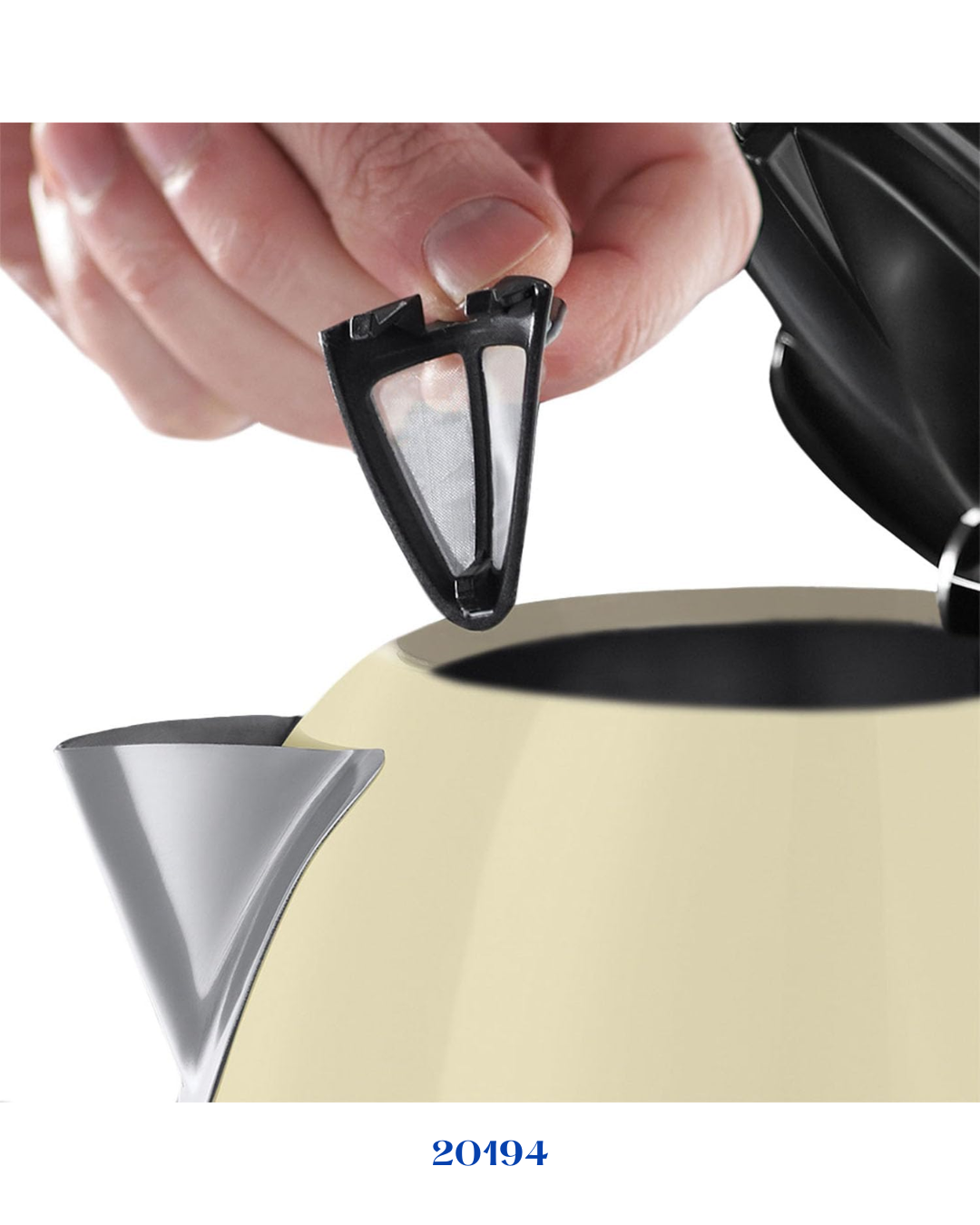 RUSSELL HOBBS COLOURS PLUS COMPACT CLASSIC CREAM KETTLE 2200W 1L