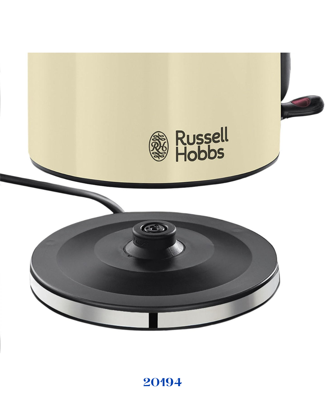 RUSSELL HOBBS COLOURS PLUS COMPACT CLASSIC CREAM KETTLE 2200W 1L​