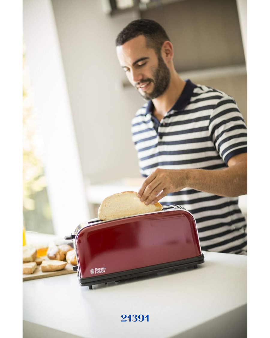 RUSSELL HOBBS COLOURS PLUS CLASSIC RED TOASTER