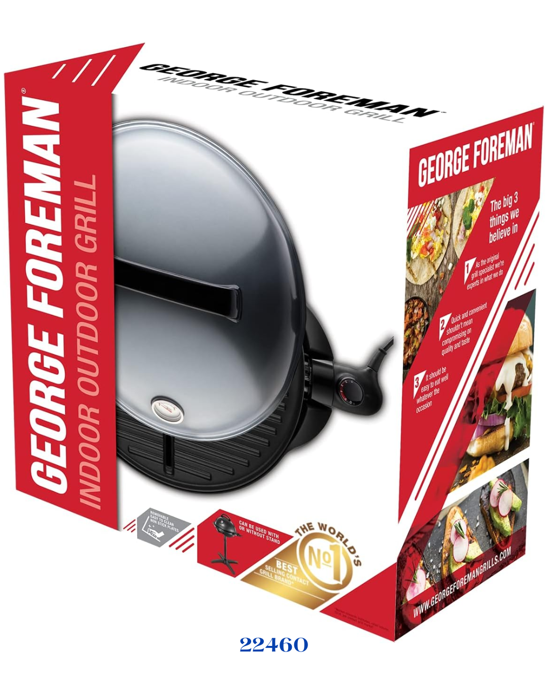 RUSSELL HOBBS GEORGE FOREMAN INDOOR & OUTDOOR GRILL 2400W