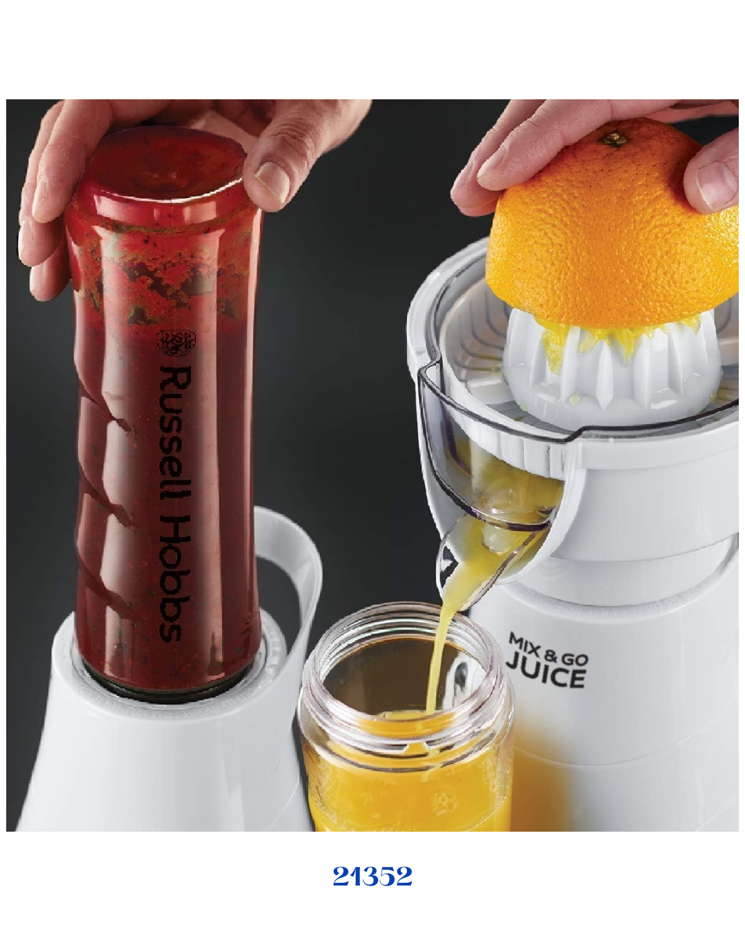 RUSSELL HOBBS EXPLORE MIX & GO JUICE 21352-56 BLENDER - 300W
