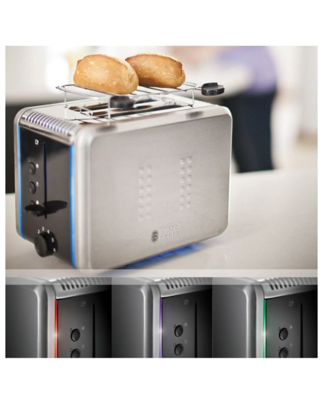 RUSSELL HOBBS ILLUMINA 2 SLICE TOASTER 1200W