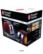 RUSSELL HOBBS LEGACY RED 2-SLICE TOASTER 1300W