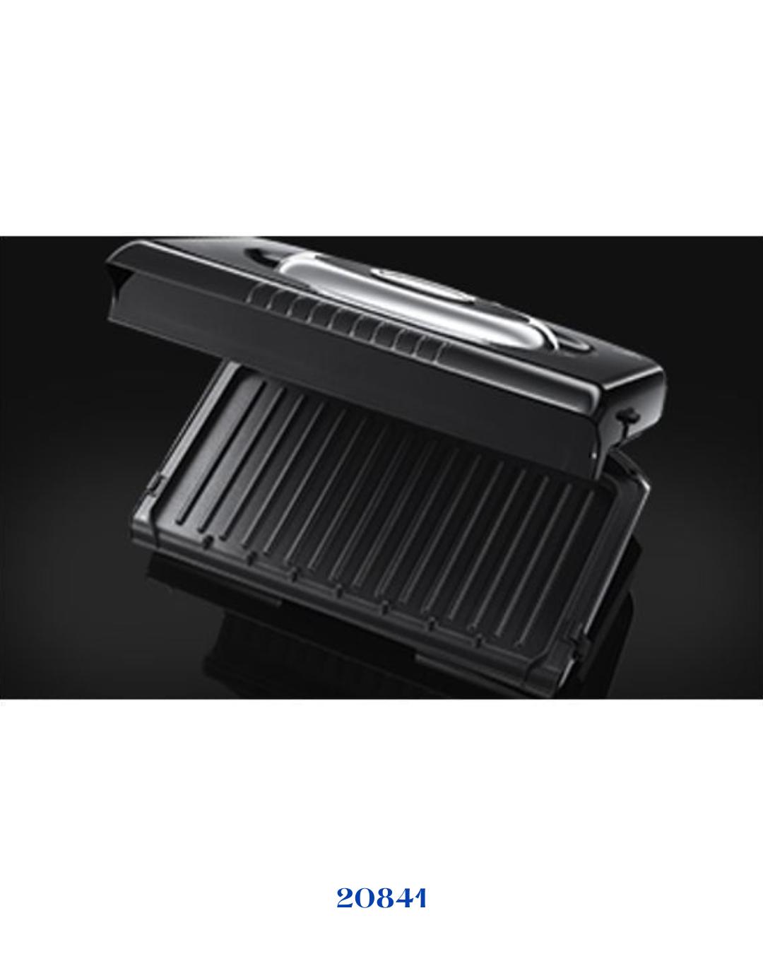 RUSSELL HOBBS RETRO CLASSIC NOIR REMOVABLE PLATES GRILL 1300W
