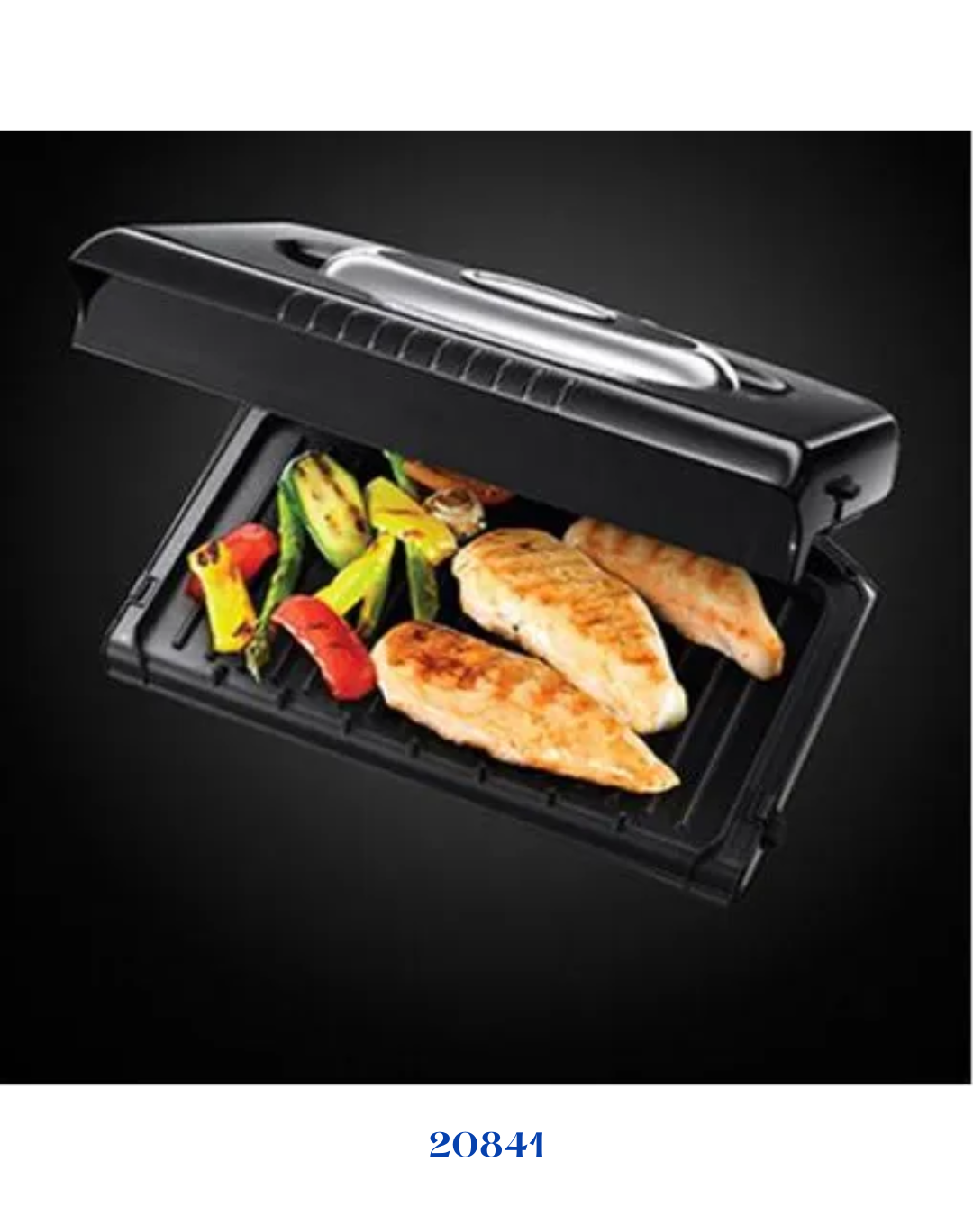 RUSSELL HOBBS RETRO CLASSIC NOIR REMOVABLE PLATES GRILL 1300W