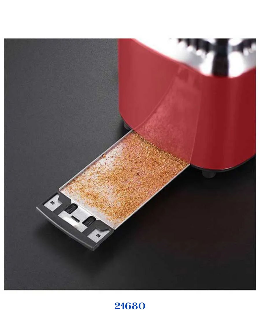 RUSSELL HOBBS RETRO RIBBON RED 2 SLICE TOASTER 1300W
