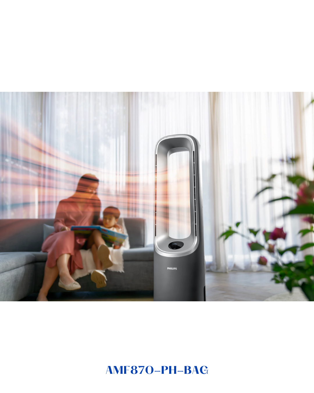 PHILIPS AIR PERFORMER 8000 3-IN-1 AIR PURIFIER FAN HEATER