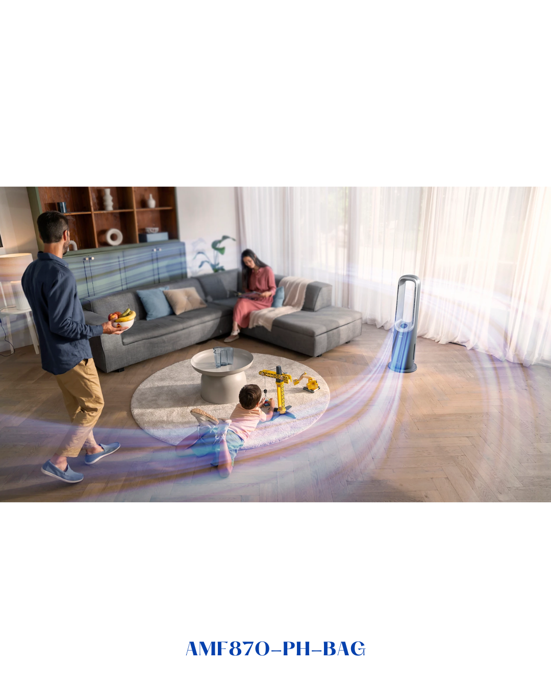 PHILIPS AIR PERFORMER 8000 3-IN-1 AIR PURIFIER FAN HEATER