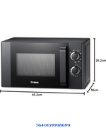 TRISA MICRO GRILL MICROWAVE BLACK 700W 20L