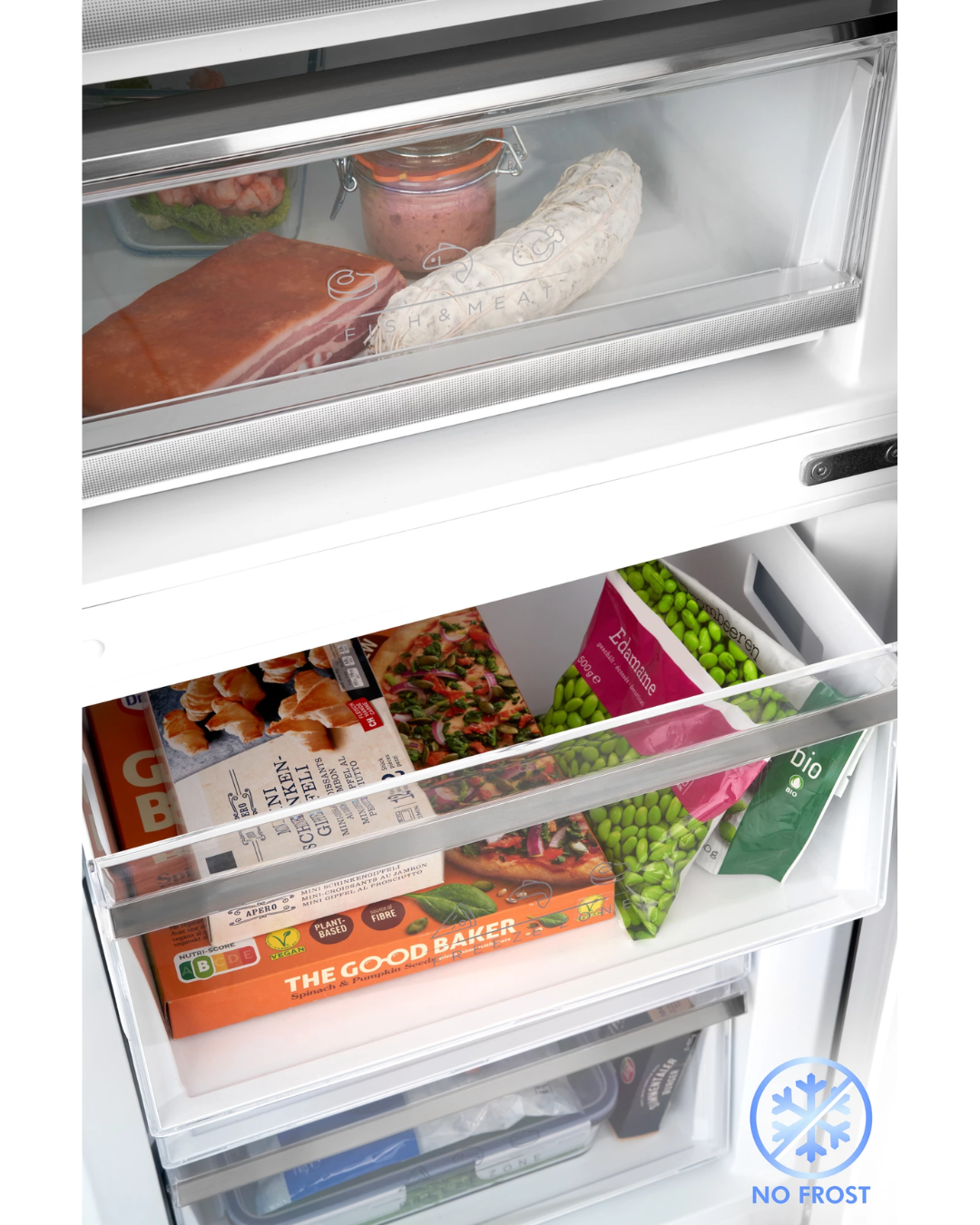 TRISA COMBI FRIDGE INOX SILVER  223W 378L